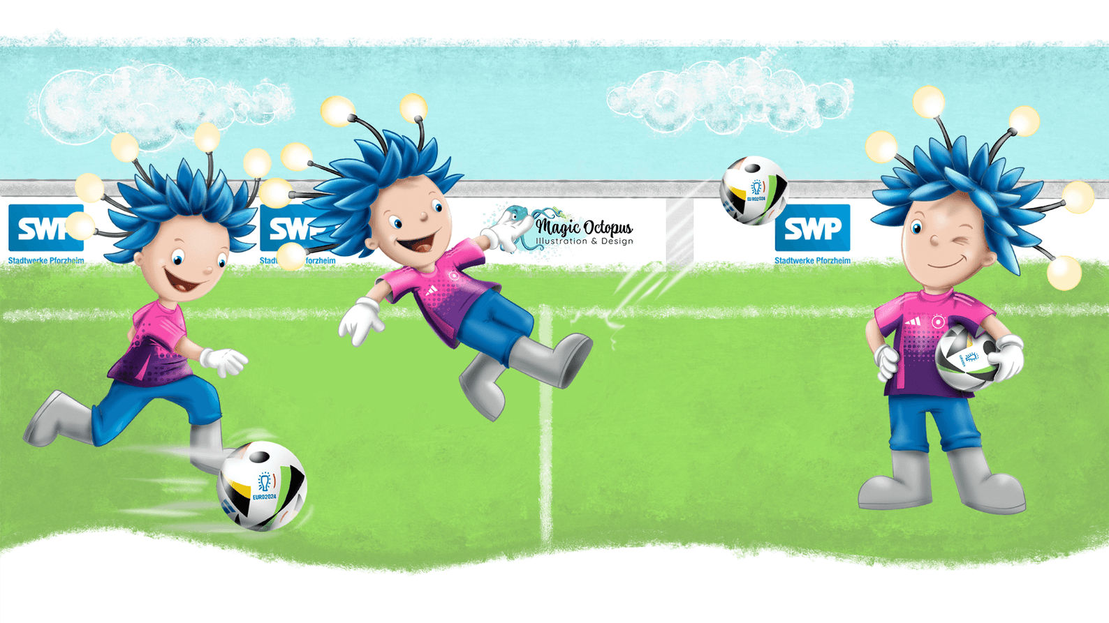 SWP Stromi Fußballposen zur WM