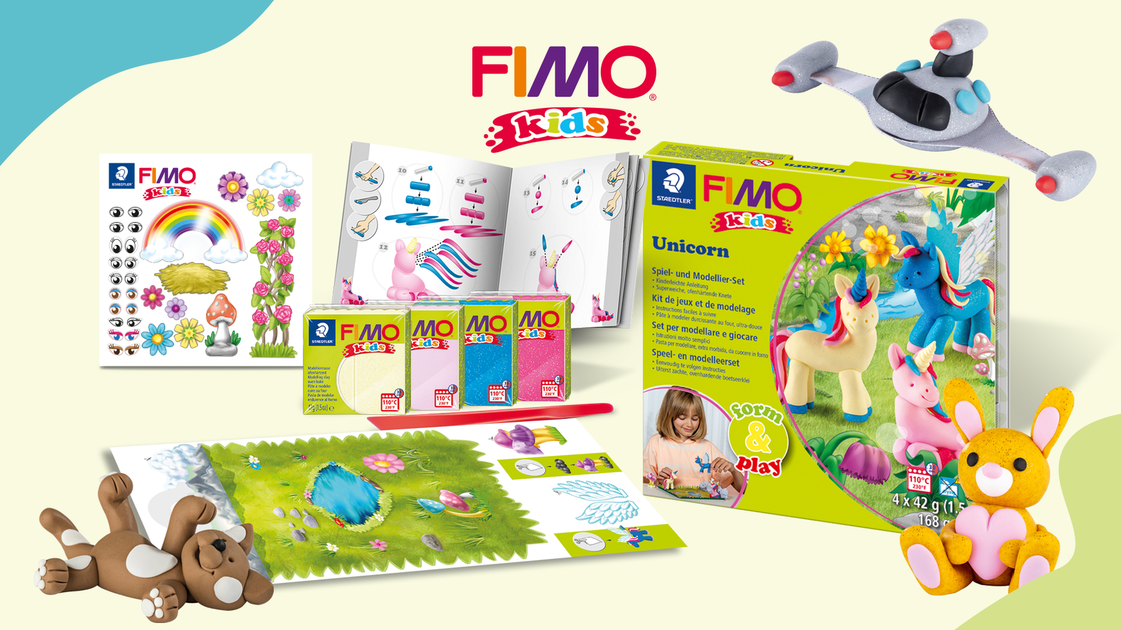 STAEDTLER_Verpackungs Illustration und Verpackungsdesign der FIMO kids Serie